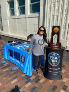 Picture of Vanessa Smith at Final Four Fan Jam event for blog post