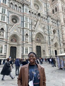 Daniels in front of the Duomo in Florence, Italy