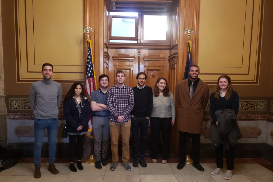 IUPUI Students at Indiana Supreme Court scaled